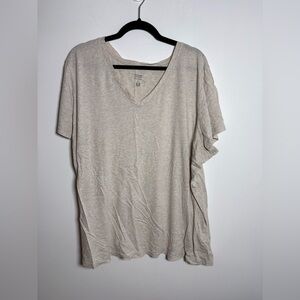 Penningtons Beige V-Neck Short Sleeve Top